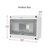 MOLLOM 8 Way Circuit Breaker MCB Distribution Protection Box with