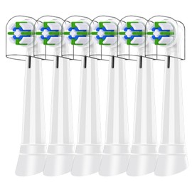 IO Replacement Heads Compatible with Oral B iO, for Oral B iO 2/3/4/5/6/7/8/9/10 Series Toothbrushes, Medium Bristles, Soft Yet Effective, 6 White