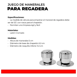 Metalflu Manerales Metálicos Grandes Ares Lavabo/regadera Metalflu Acabado Cromado Color Gris