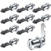 10 Pack 30mm Cam Lock Security, Cabinet Locks with Keys,