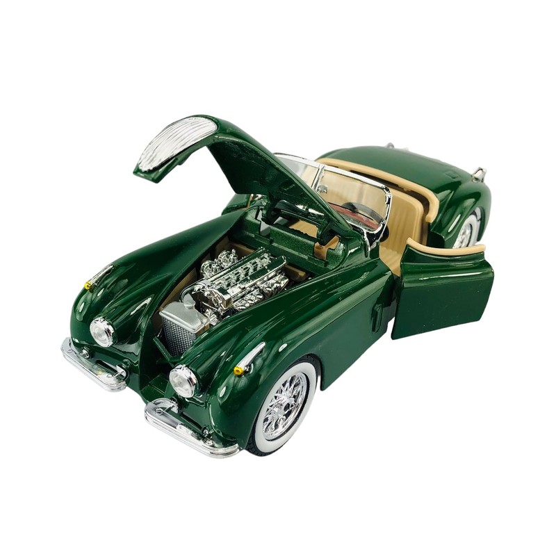Jaguar XK 120 Roadster Convertible Green 1948-1954 1/24 Burago Model