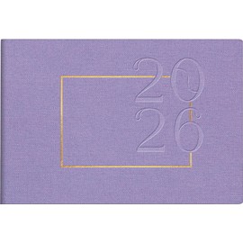 rido/idé Septimus 2026 Pocket Calendar "Lavender" | A6 Landscape Textile