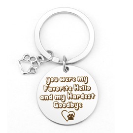 Cat and Dog Gifts Keychain - Pet Remembrance and Sympathy Gift - Memorial for Loss of Pet - Ideas for Cat Lovers, Dog Birthday, and Christmas