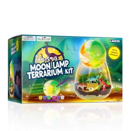 LAOESE Dinosaur Terrarium Kit for Kids - Dino Kid Crafts with DIY Moon Lamp Kit - Birthday Gift for Boys Ages 4 5 6 7 8-12 Year Old - Arts and Crafts for Boy and Kids - Gifts for Boys