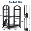 AMAGABELI GARDEN & HOME Firewood Rack Indoor with Tools 5-Piece