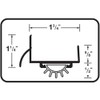 M-D Building Products 69562 48 in. Bronze Aluminum U-Shape Commercial
