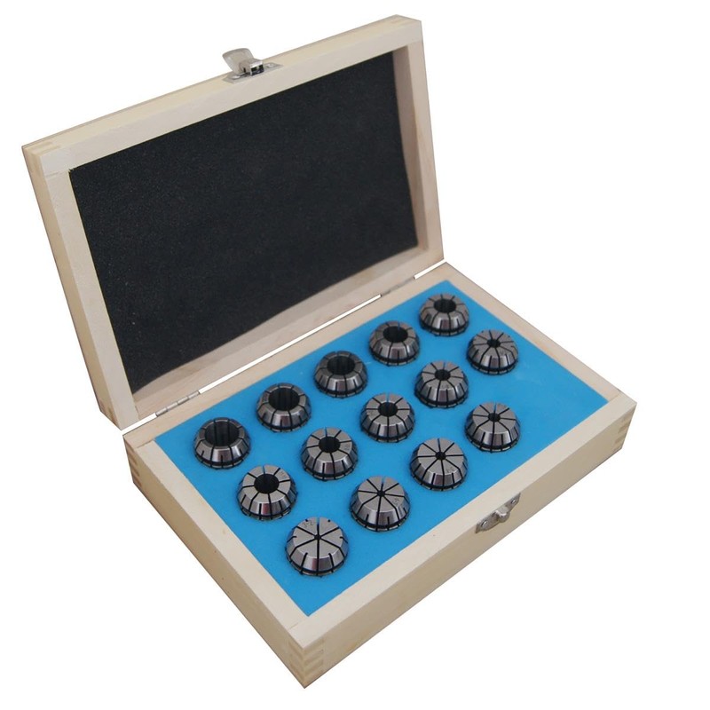 KATSU ER25 Spring Collet Set 14 Pieces 3-16mm Gripping Range