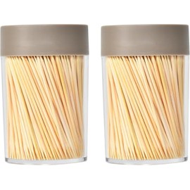 Grivix 1000 Pieces Bamboo Wooden Toothpicks for Party Fruit Dessert Barbecue and Teeth Cleaning