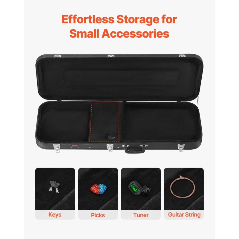 Electric Guitar Hard Case Lock Latch Keys Handle 43.11 Rectangular