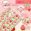 60 Sheets Strawberry Tissue Paper, 20x14 Inches Strawberry Printed Wrapping