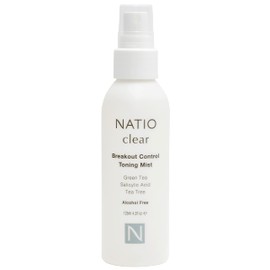 Natio Australia Clear Breakout Control Toning Mist 125ml - Pore Clarifying, Reduces Redness & Blemishes - Salicylic Acid, Tea Tree & Green Tea - For Acne Prone & Oily Skin - Made in Australia