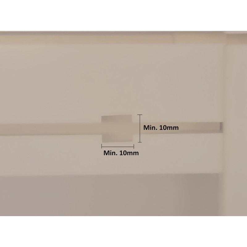 Raum² Curtain Track End Stops Plastic Stopper for Square and