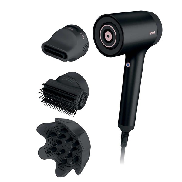 Shark HD125CO Hair Blow Dryer HyperAIR Fast-Drying with IQ 2-in-1