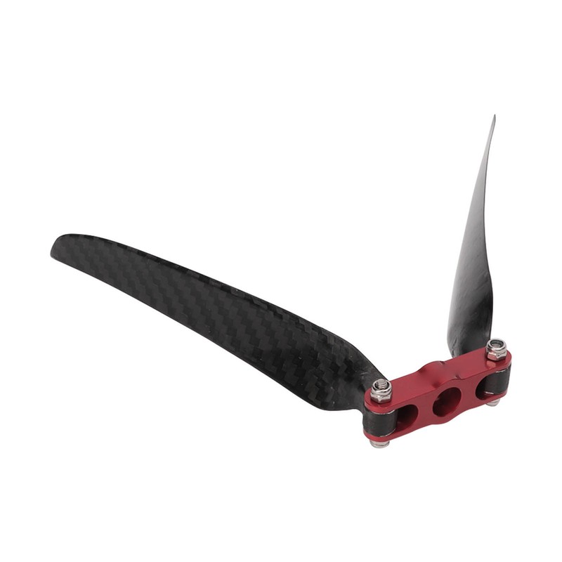 2 Blades RC Airplane Folding Propeller with Adapter Ring Carbon