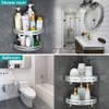 Gricol Shower Shelf No Drilling Space Aluminium with 2 Hooks