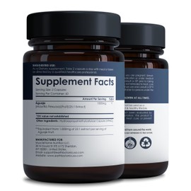 Earth BOTANIC Organic Aguaje Fruit Extract Capsules 120 Pills Buriti 1000MG Per Serving - Mauritia flexuosa - 100% Natural- Non GMO- Wild Harvested in Peru – 60 Days Supply