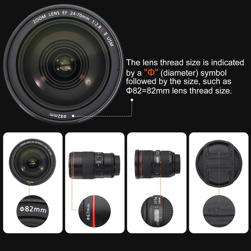MECCANIXITY 55mm Star Lens Filter, Starburst Lens Filter 8 Points