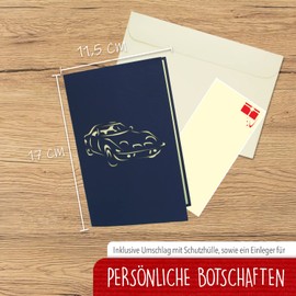 LIN17605, Pop Up Cards, Pop-Up Cards, Birthday, 3D Card, Owl Greeting Cards for Birthday, Children, Owls, N706