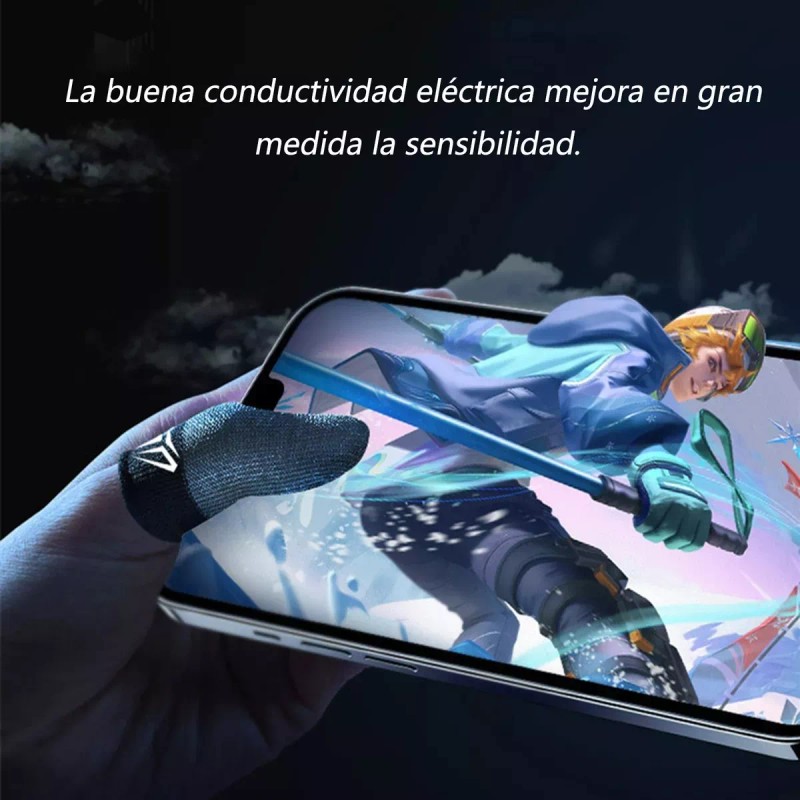 Guantes Dedales Gamer Original Touch Profesional 4pzs