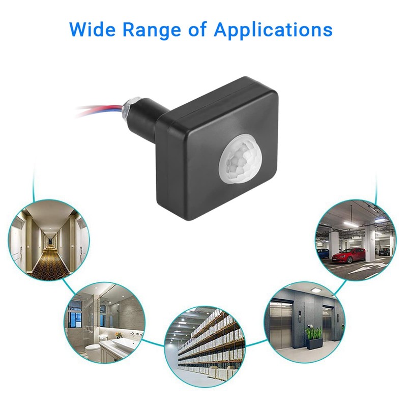 Motion Sensor, AC 110-240V IP54 Outdoor Use Pir Sensor 62