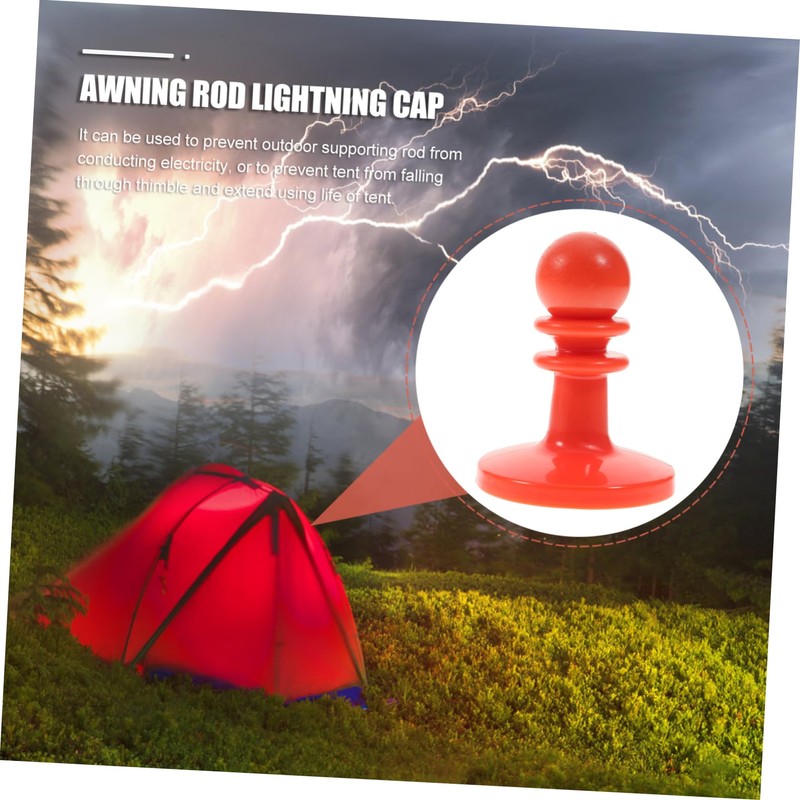 WOONEKY Insulated Plastic Canopy Pole Cap for Tent 8pcs Camping