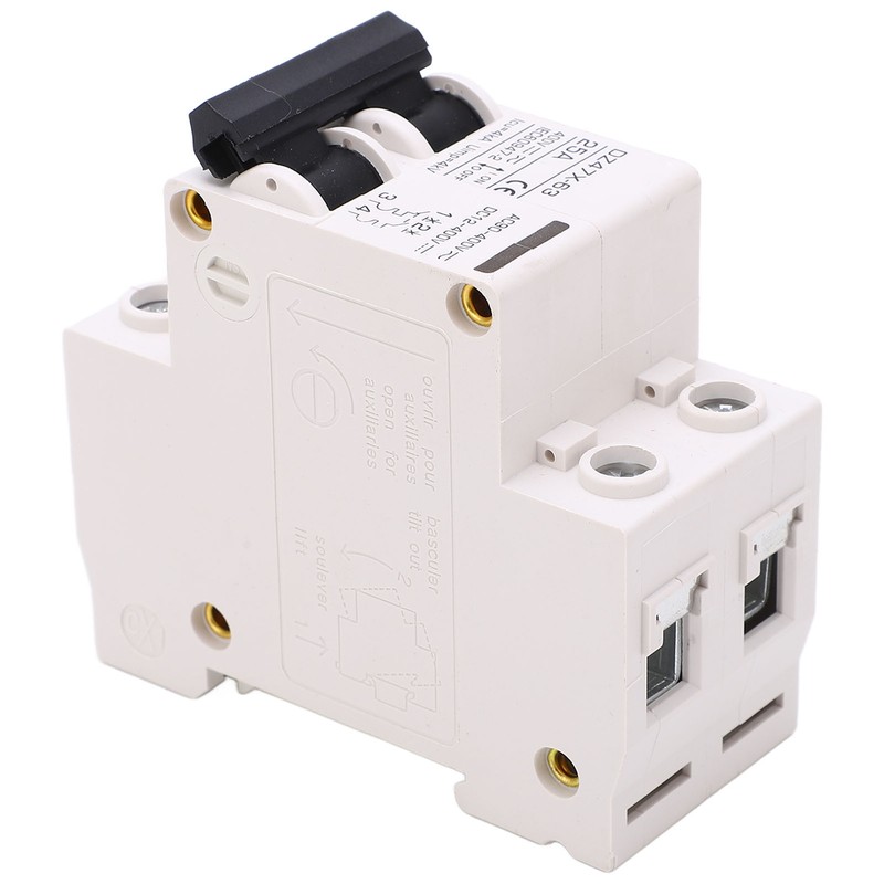 AC DC Miniature Circuit Breaker 2P 25A 400V DIN Rail