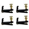 AUXBC 4Pcs Violin Fine Tuners for 4/4-3/4 Violins, Black Metal