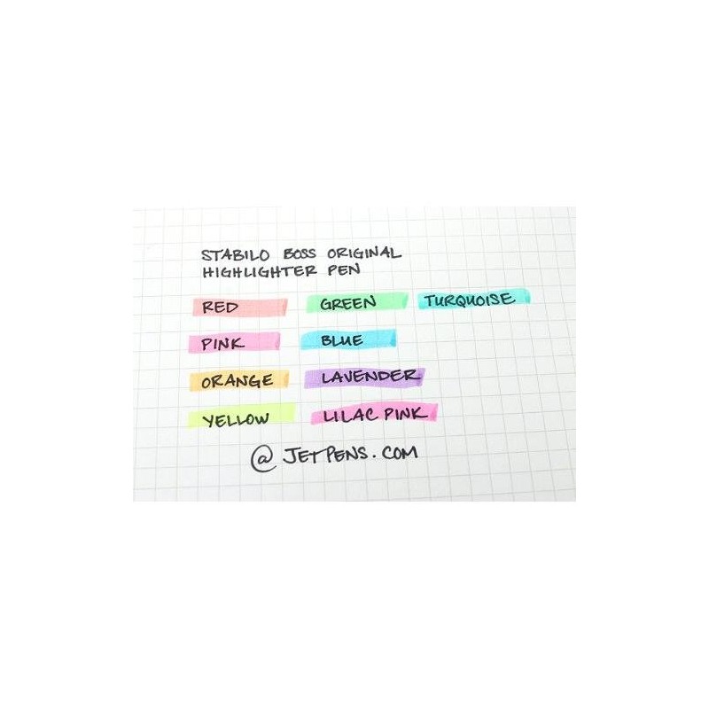 Highlighter - STABILO BOSS ORIGINAL - Pack of 3 -