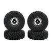 4PCS 1.9in Wheel Tires with 10 Holes Hub Uneven Gravel