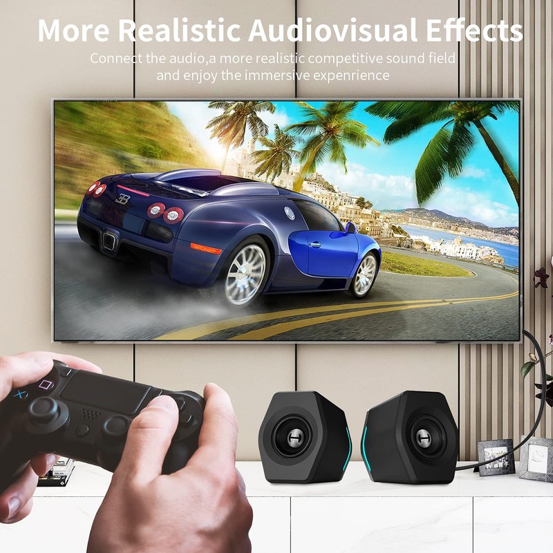 Abireiv 3.5mm to 2 Male RCA Cable 75FT, Stereo Audio