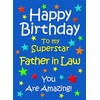 Father in Law Birthday Card (Blue)
