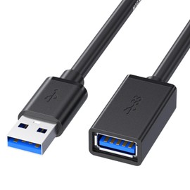 ALINNA 10FT Black USB 3.0 Extension Cable Type A Male to Female Extension Cord for USB Keyboard Mouse Flash Drive Hard Drive Printer