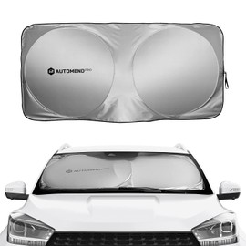 Automend Pro Windshield Sun Shade (Large) - (75 Inches X 25 Inches) Extra Large Car Sun Shade Windshield | Car Windshield Sun Shade Blocks Harmful UV Rays | Car Window Shades to Keep Your Car Cool