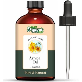 Organic Zing Arnica (Arnica Montana) Oil | Pure & Natural Essential Oil for Skincare, Hair Care & Massage - 118ml/3.99fl oz