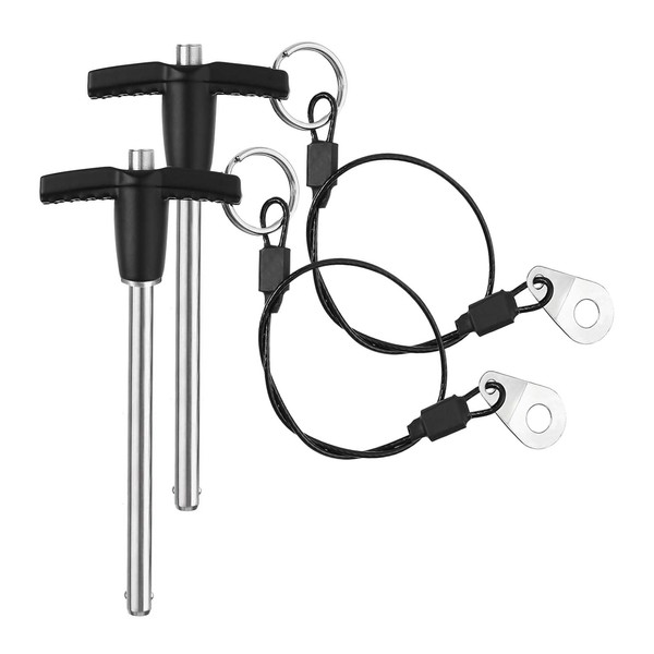 ZOWZEA 2 Pack T Handle Quick Release Pin 0.24 Inch