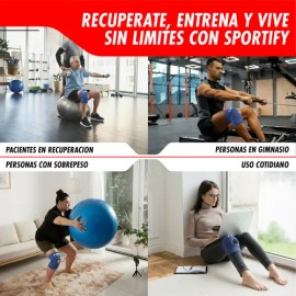 Sportify Rodillera Ortopédica Deportiva Estabilizadores Gel                                                                                           