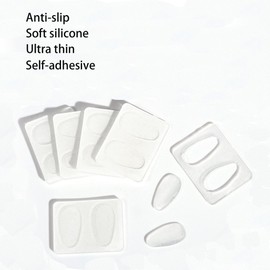 Eyeglass Nose Pads, Adhesive Anti-Slip Nose Pads for Glasses, Soft Silicone Cushion Nose Pad for Glasses, Eyeglasses, Sunglasses (5 Pairs Clear)