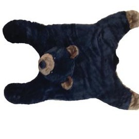 Soft And Cuddly Cute Black Bear Floor Throw Area Rug (Great Kids Rug) 42"