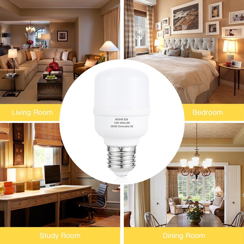 aooshine Q50 Dimmable LED Light Bulb - 3000K Warm White