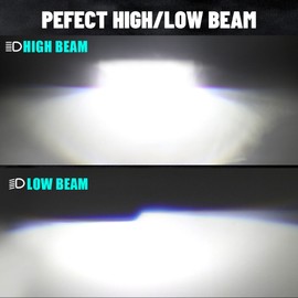 Colight 2x H4/9003 Bi-LED LED Projector Lens Hi-Lo Beam 400W Headlight Bulb Retrofit LHD