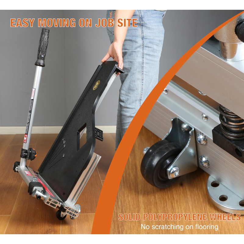 Laminate Floor Cutter, 13” Vinyl Floor Cutter with Wheels –