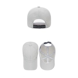 Cedar Eight Mesh Cap, Men's, Women's, Quick Drying, UV Protection, Sports Cap, gray, Free size