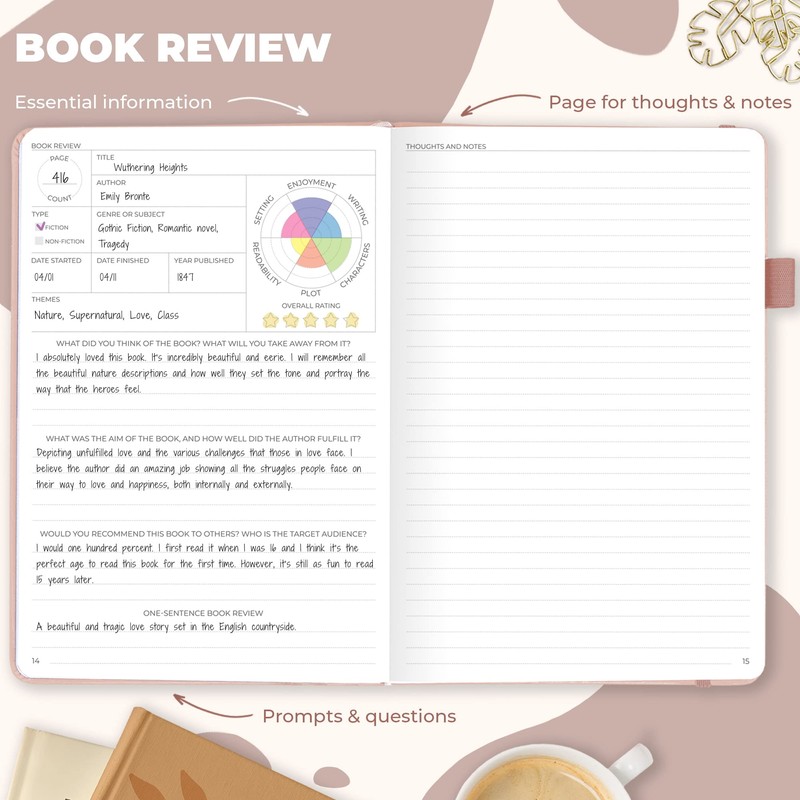 Clever Fox Reading Journal – Book Review Log with Reading