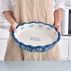 Wisenvoy Pie Pan Ceramic Pie Dish Pie Plate Deep Dish