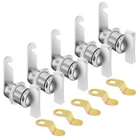 Sartatue Cabinet Cam Locks 1-1/8” Thumb Operated, 5PCS RV Locks for Storage Door, Compartment Door, Keyless Non-Locking Replacements Locks Fits on Camper, Vehicles, Files Drawers (1-1/8 Inch 5Pcs)