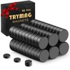 TRYMAG Small Magnets 60Pcs, Multi-Use Premium Epoxy Coating Tiny Black