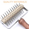 Roller Docker with Spikes, Stainless Steel Pizza Roller with Spikes,