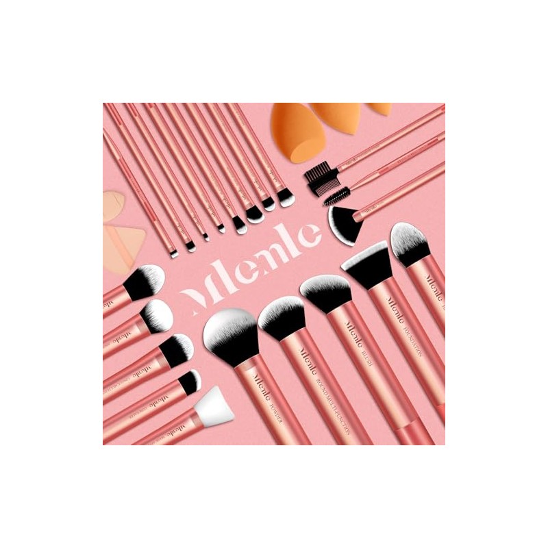 Makeup Brushes Set, Mlemle Professional 26 Pcs Makeup Kit, Include