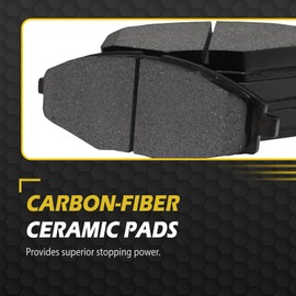 Owaysafe Front and Rear for 2011-2018 Ram 1500 Ceramic Brakes Pad, for 2007-2009 Chrysler Aspen, 07-09 Dodge Durango, 2006-2010 Dodge Ram 1500 Left Right Side Replacement 967 1084