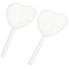 SHUATI 50Pcs 4ml Transparent Liquid Dropper, Heart Shape Plastic Squeeze